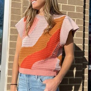 Colorful Knit Women's Sweater
